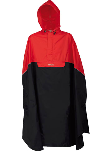 PRO-X elements Rad-Poncho "TRENTO" in Rot/Charcoal