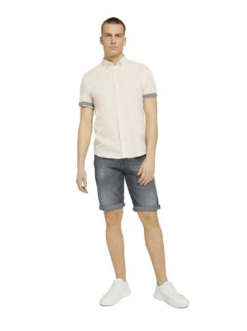 Tom Tailor Kurzarm FreizeitHemd für Herren in offwhite
