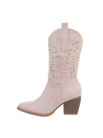 Ital-Design Stiefel in Beige