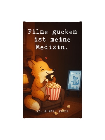 Mr. & Mrs. Panda Gästehandtücher Fuchs Filme gucken Design mit S... in Weiß