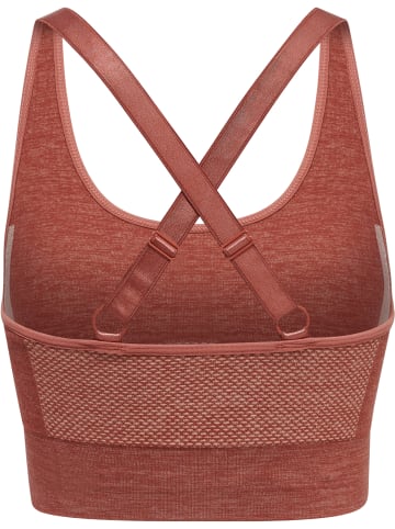 Hummel Hummel Top Hmlclea Yoga Damen Dehnbarem Atmungsaktiv Schnelltrocknend Nahtlosen in WITHERED ROSE/ROSE TAN MELANGE