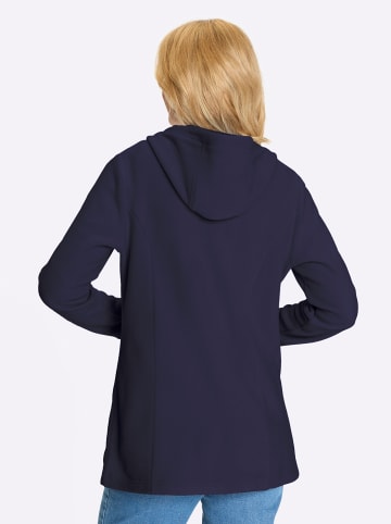 Sieh an! Long-Fleecejacke in marine