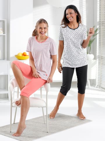 WITT WEIDEN Capri-Anzüge in grau-meliert-schwarz + grau-meliert-flamingo