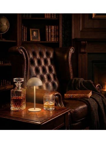 Coen Bakker LED Tischlampe dimmbar Innen & Außen 22x9,5cm Rund in Sand