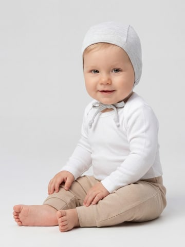 TupTam Unisex Baby Erstlingsmütze zum Binden 2er Pack in grau