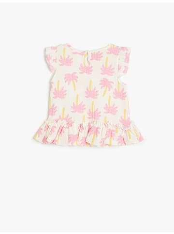 KOTON Tanktop in Ekru Gemustert