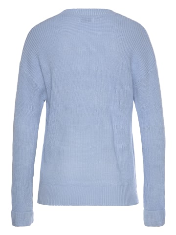 LASCANA V-Ausschnitt-Pullover in bleu