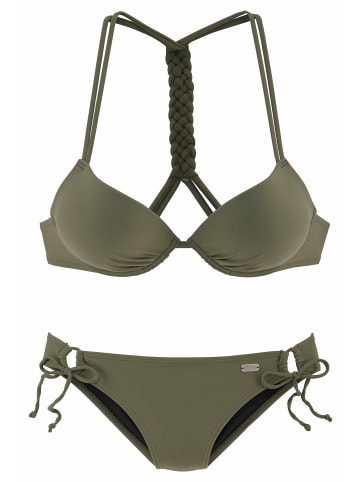 Buffalo Push-Up-Bikini in oliv