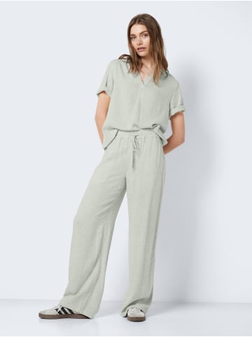 Noisy may Modische Leinen Culotte  Weite Relaxed Fit Stoffhose in Mint