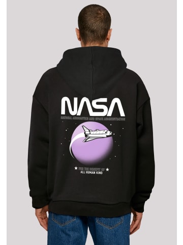 F4NT4STIC Ultra Heavy Hoodie NASA Shuttle Orbit Space in schwarz