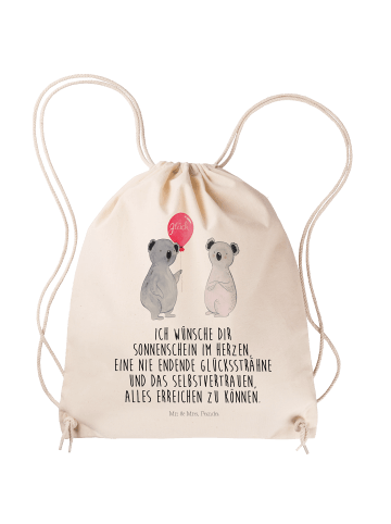 Mr. & Mrs. Panda Sportbeutel Koala Luftballon mit Spruch in Creme