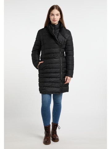 DreiMaster Klassik Damen Wintermantel Mit Wattierung in Schwarz