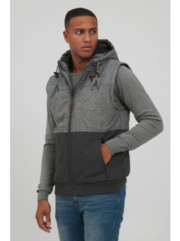 INDICODE Softshellweste IDLecter 15493MM Herren Outdoor-Weste mit Kapuze in Grau