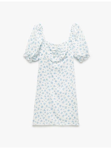 KOTON Kleid in Hellblau gemustert