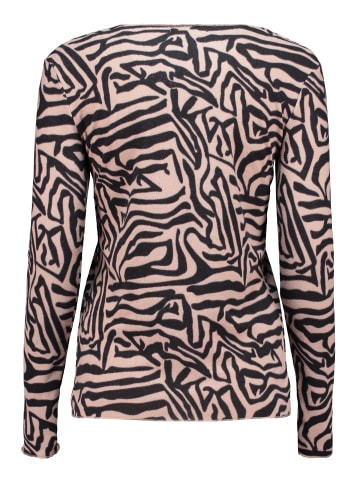 Hailys Langarmshirt 2er-Set V-Ausschnitt Normale Passform in Grau-Pink