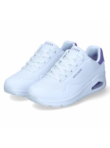 Skechers Low Sneaker POP BACK in Weiß