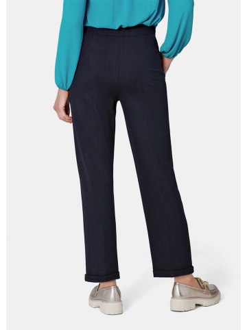 GOLDNER Blaue Jerseyhose CARLA aus Viskosemix in marine