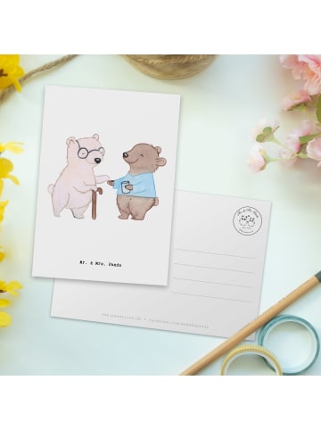 Mr. & Mrs. Panda bildkarte Altenpfleger Herz ohne Spruch in Weiß