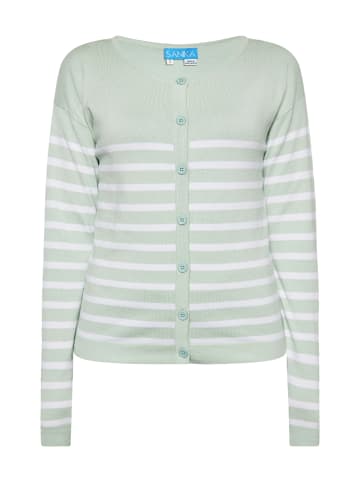usha BLUE LABEL Cardigan in Minze Weiss