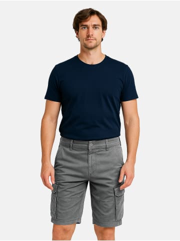 EGOMAXX Bermuda Cargoshorts mit Patten-Taschen A&S in Hellgrau