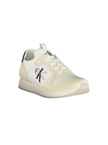 Calvin Klein Weiße Polyurethan-Sneaker