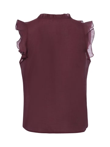 Marie Lund Blusentop in aubergine