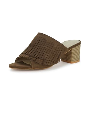 Findlay Peeptoes-Pantolette CUPA in timber brown