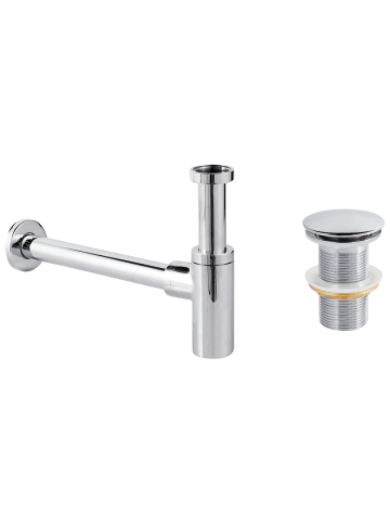 Beliani Siphon MAFREDI in Silber - (W) 7 x (H) 14 x (L) 33 cm