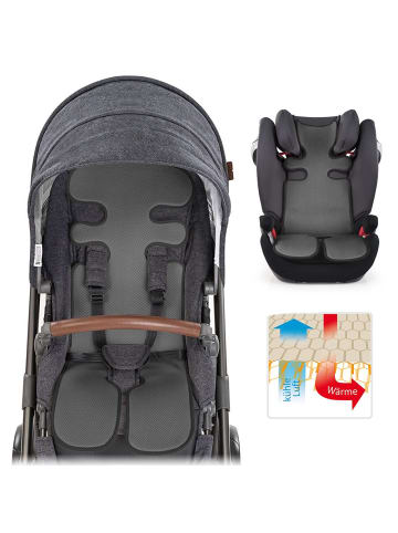 Zamboo Universal Sommer Sitzauflage für Kinderwagen, in grau,schwarz