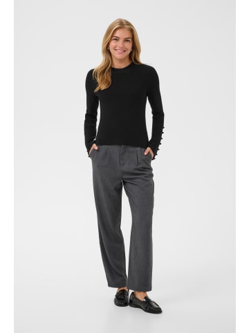 Kaffe Strickpullover KAhallie Slim fit in Black Deep