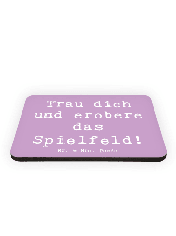 Mr. & Mrs. Panda holzmagnet Spruch Neue Sportart Mut mit Spruch in Lavendeltraum