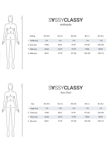 SASSYCLASSY Plissée-Rock aus Chiffon in Khaki