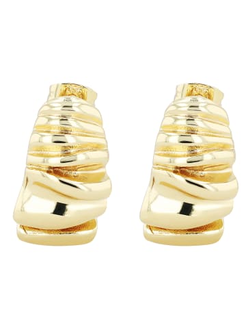 Adeliás Damen Ohrringe – Creole aus Edelstahl in gold
