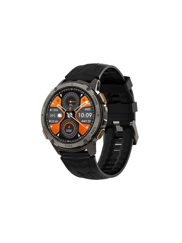 Maxcom Smartwatch FW110 Titan Chronos – Mit 1,32-Zoll-Display, robustem in Schwarz