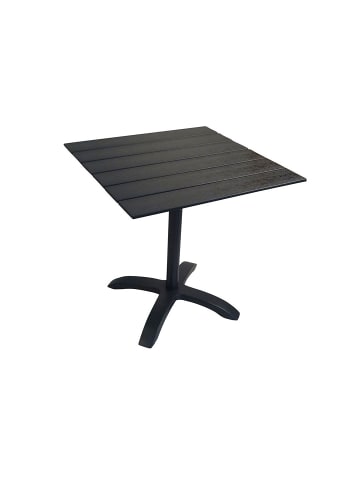 ebuy24 Cafétisch Colorado Schwarz 70 x 70 cm