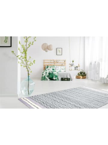 Teppich Boss Kurzflor Teppich Marlene 110 - Violett / Grau