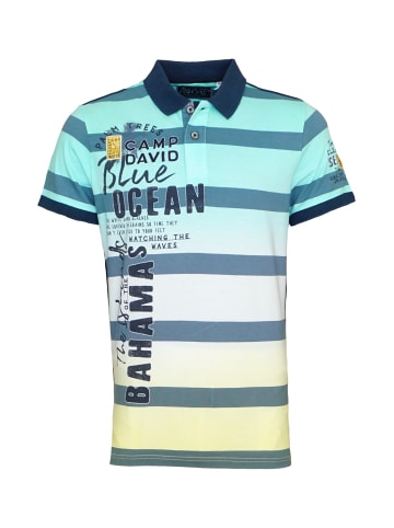 CAMP DAVID  Poloshirt 'Beach Life' in mehrfarbig