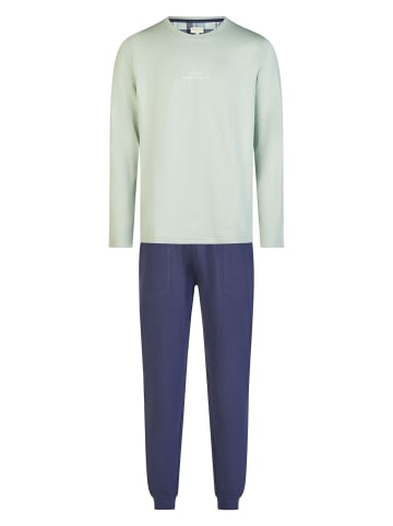 Phil & Co. Berlin  Pyjama Weekend Collection in hellgrün/dunkelblau