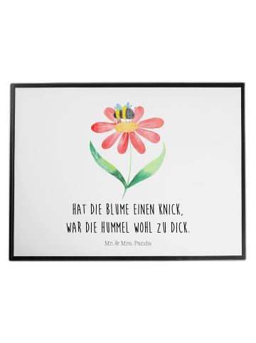 Mr. & Mrs. Panda Schreibtischunterlage Hummel Blume mit Spruch in Weiß