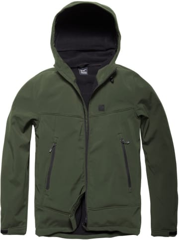 Vintage Industries Softshelljacke in Grün