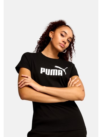 Puma T-Shirt 'ESS No. 1 Logo' in schwarz