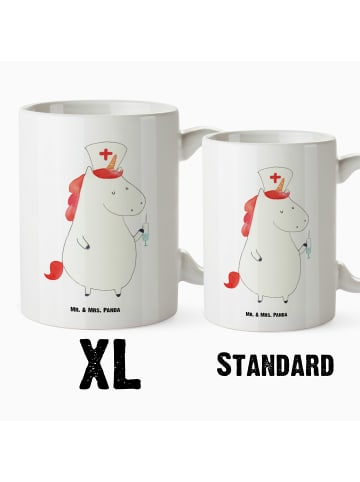 Mr. & Mrs. Panda Riesenkaffeetasse Einhorn Krankenschwester ohne... in Weiß