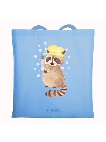 Mr. & Mrs. Panda Tasche Waschbär ohne Spruch in Sky Blue