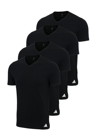 adidas T-Shirt T-Shirt Basic V-Neck 4P in Black
