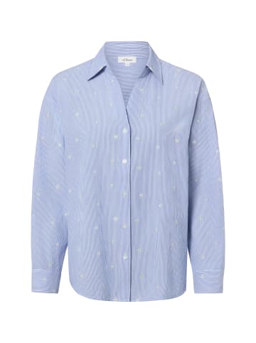 s.Oliver Bluse in blau weiß