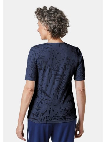 GOLDNER T-Shirt mit Ausbrenneroptik in marine
