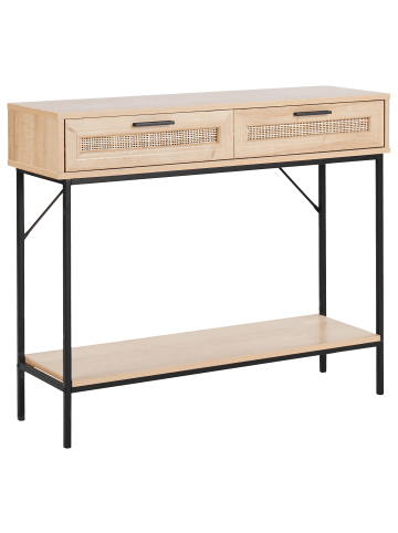 Beliani Konsolentisch PASCO in Braun/Schwarz - (W) 100 x (H) 81 x (L) 29 cm