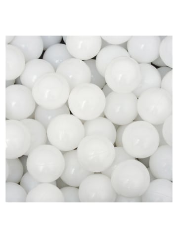 50x Bällebadbälle Mila 5,5 cm in weiss