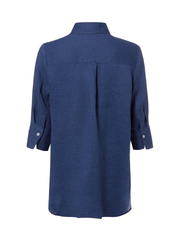 Marie Lund Leinenbluse Rihab in indigo - 0055