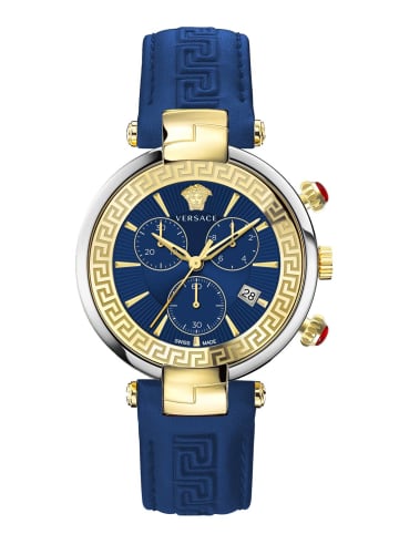 Versace Armbanduhr REVIVE CHRONO RESTYLING goldfarben in blau